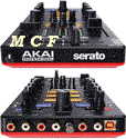 Akai AMX table de mixage numrique vue avant arrire face dos connectique