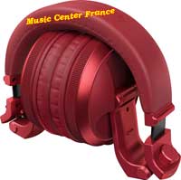 pioneer hdj-x5 bt x5 bt r red rouge casque dj plie
