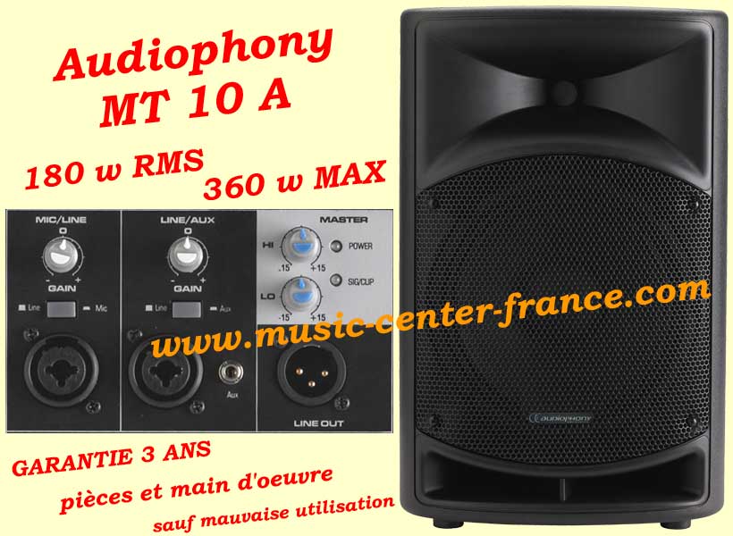 Audiophony ATOM10A ATOM 10A enceinte active amplifiée 300 w RMS